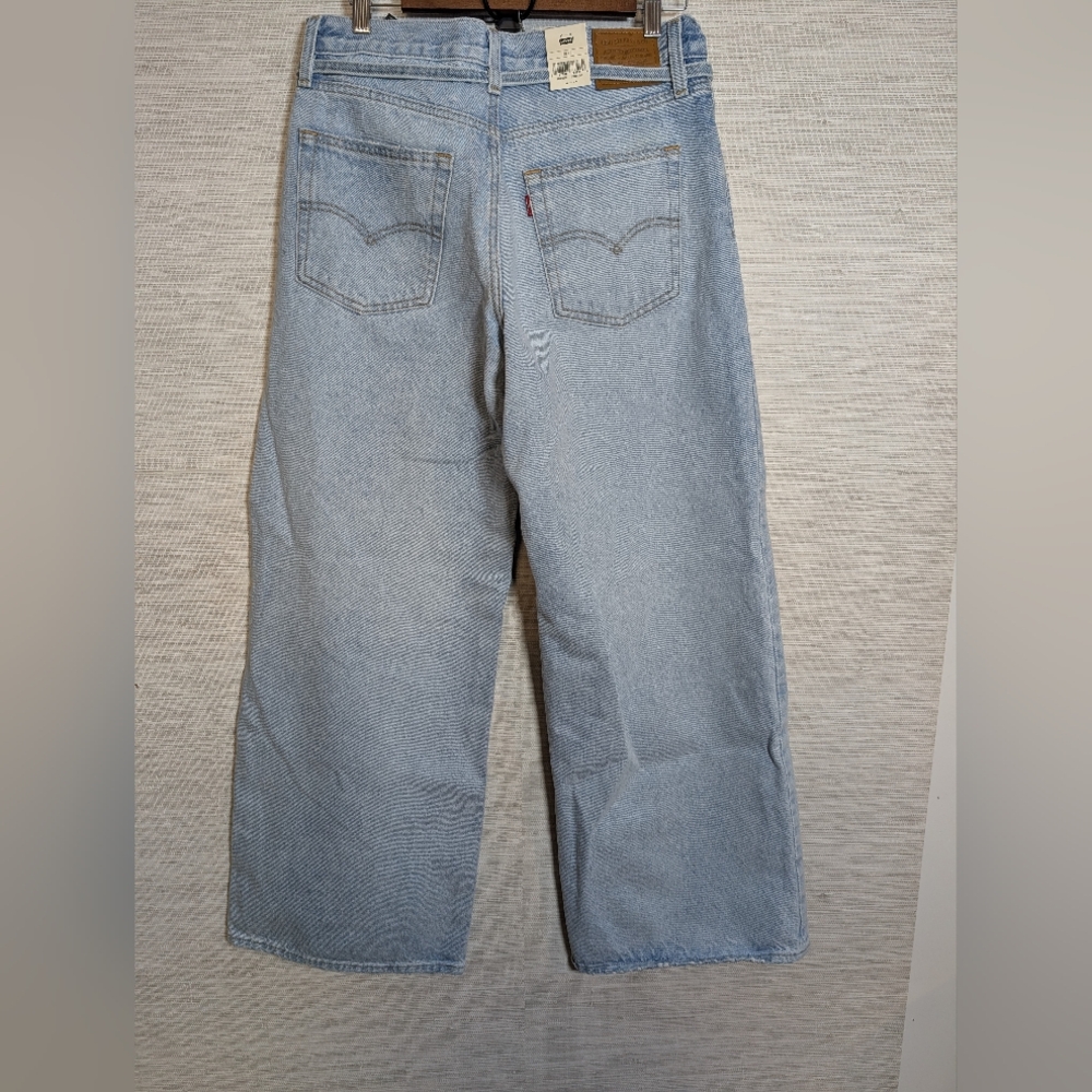 Free People Levi's XL Straight Karmas Coming Baggy Jeans Light Distressed NWT 28 - Picture 9 of 12